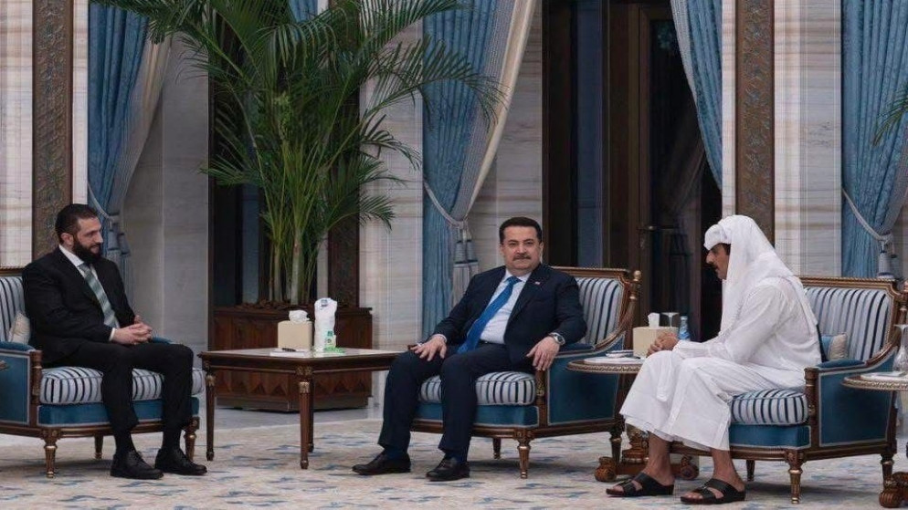 الرئيس السوري يلتقي رئيس وزراء العراق في قطر للمرة الأولى